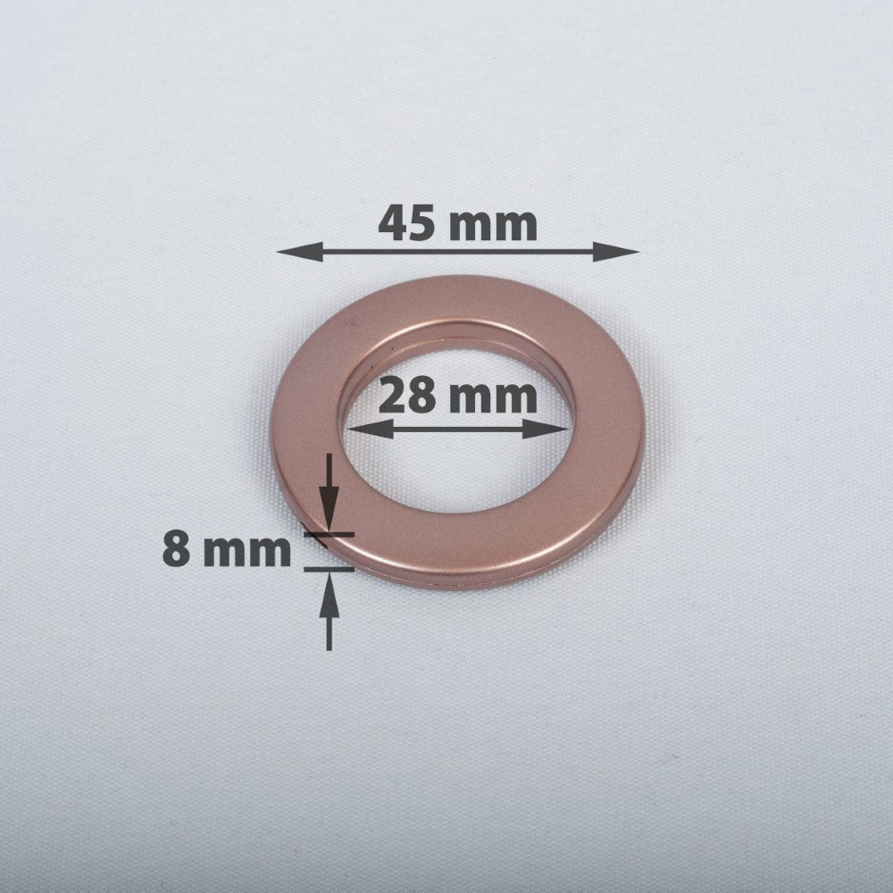 Compressible rings for curtains
