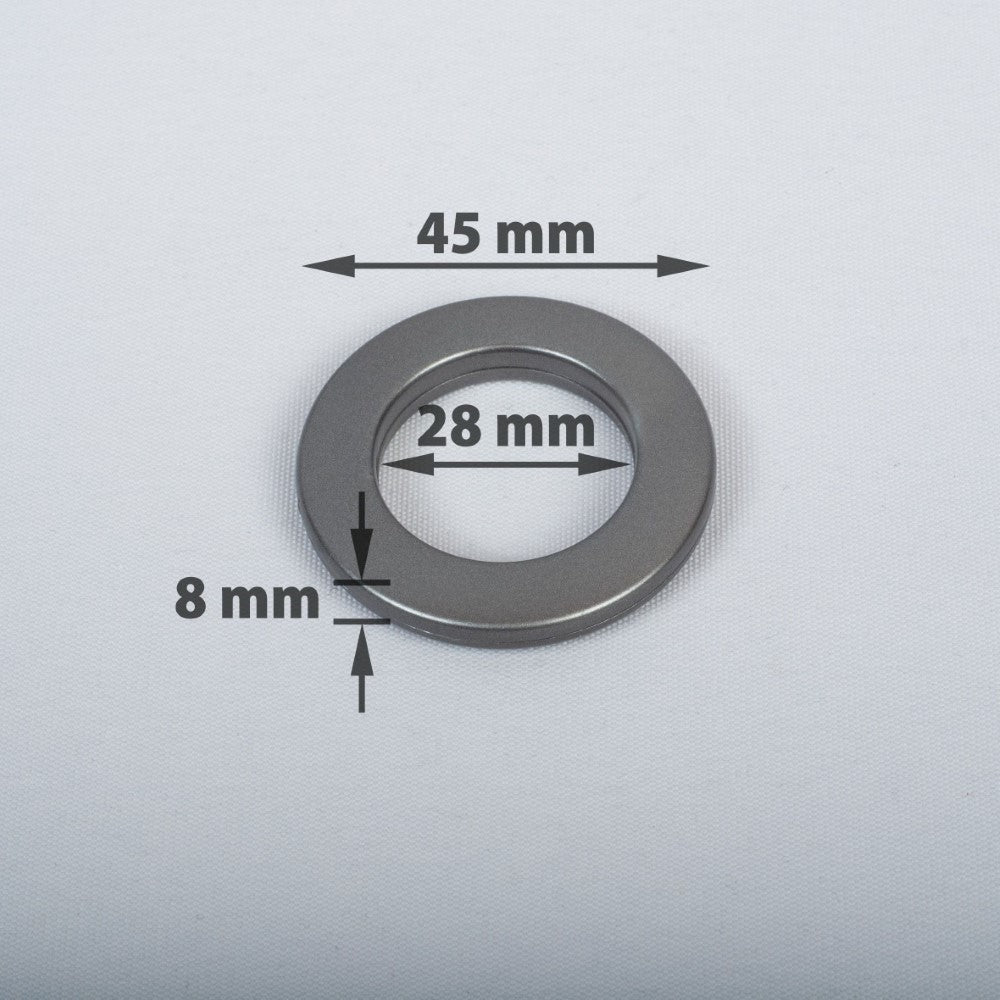 Compressible rings for curtains