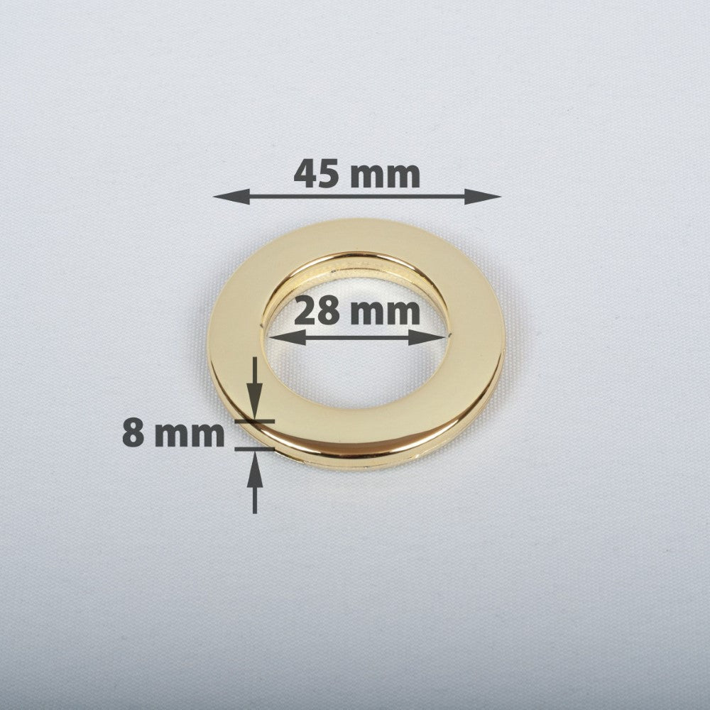 Compressible rings for curtains