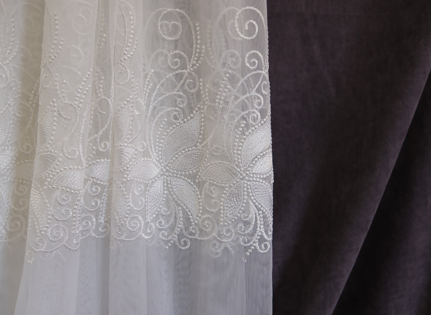 Tills audums - Lapas (cream)