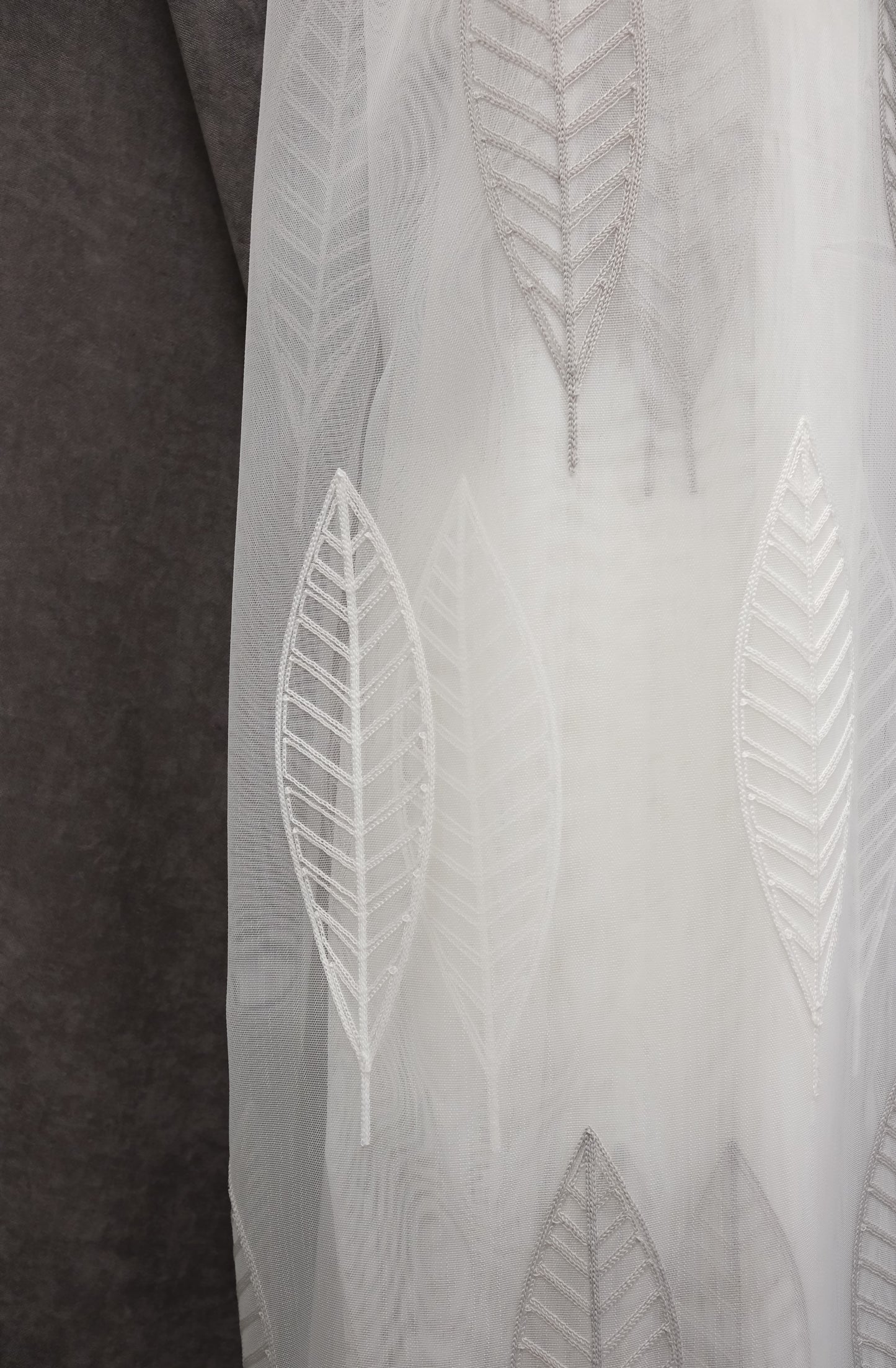 Tills audums - Lapas (white)