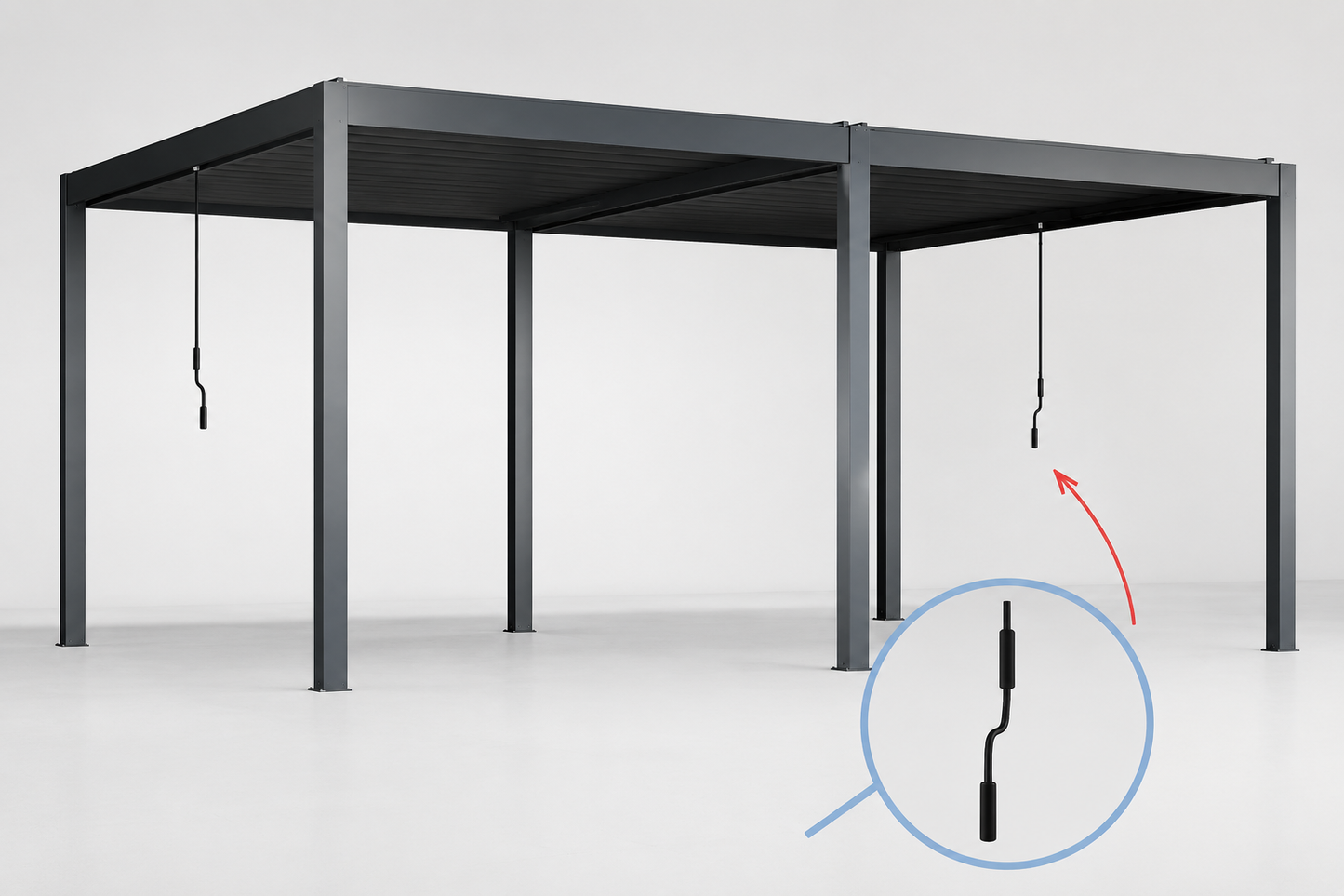 Pergola LEVANTE MANUAL (3×6)