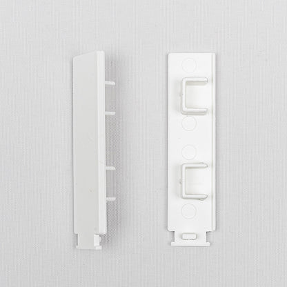 Endings for ceiling mounted curtain rail