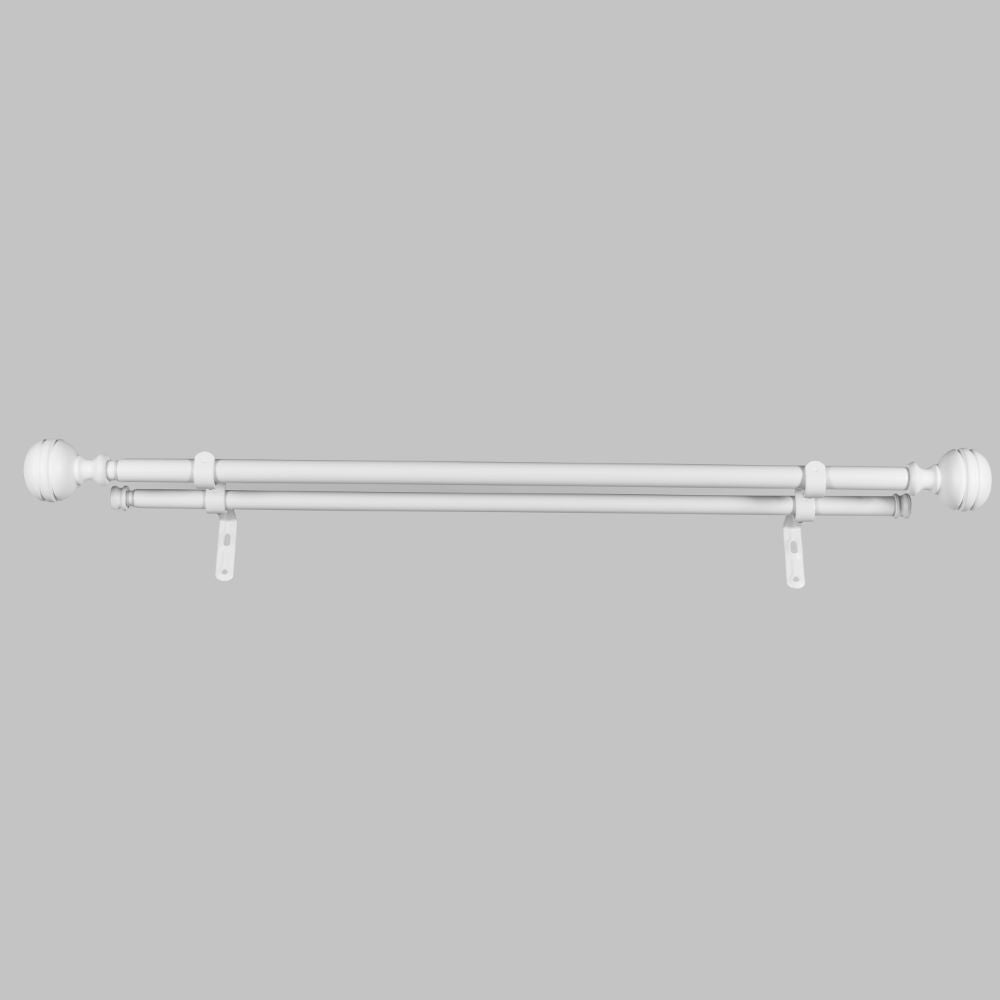 Metal telescopic curtain rod